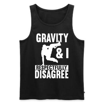 Parkour Freerunning - Men's Premium Organic Tank Top - black - Front - Michal (187cm)