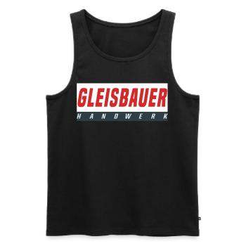 Gleisbauer T-Shirt - Männer Premium Bio Tank Top - Schwarz - Vorne - Michal (187cm)