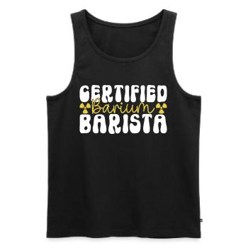 Radiology Radiologist - Men's Premium Organic Tank Top - black - Front - AI Model Male 178 light (178cm)