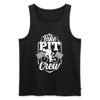 Bicycle pit crew Cyclists Cyclists Bicycle races - Men's Premium Organic Tank Top - black - Front - AI Model Male 178 light (178cm)