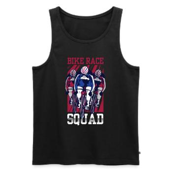 Cycling Races Team Bicycle Races Cyclists - Men's Premium Organic Tank Top - black - Front - AI Model Male 178 light (178cm)