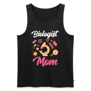 Biologist Mom Biologist Biology Biology Teacher - Men's Premium Organic Tank Top - black - Front - Michal (187cm)