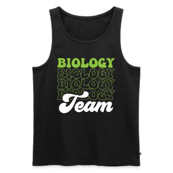 Biology Team Biologist Biologist Biology Teacher - Men's Premium Organic Tank Top - black - Front - Michal (187cm)