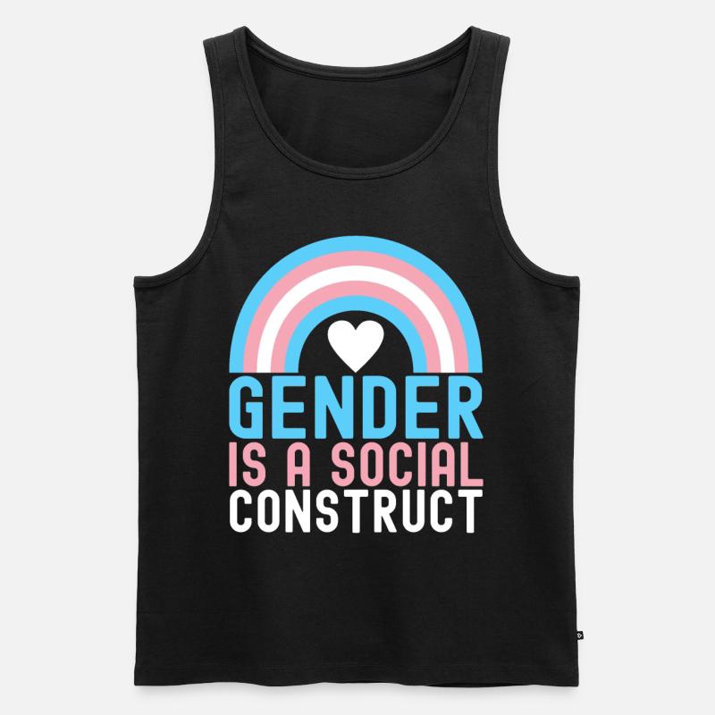 Transgender Trans LGBTQ - Männer Premium Bio Tank Top - Schwarz