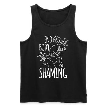 Body Shaming Stop Body Shaming Stop Annoying - Men's Premium Organic Tank Top - black - Front - AI Model Male 178 light (178cm)