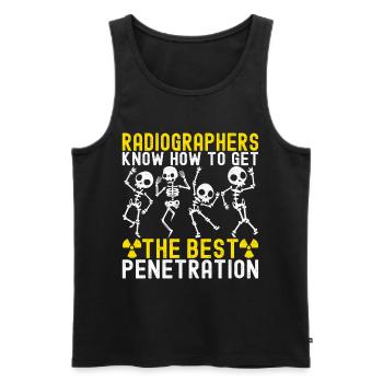 Radiology Radiologist - Men's Premium Organic Tank Top - black - Front - Michal (187cm)