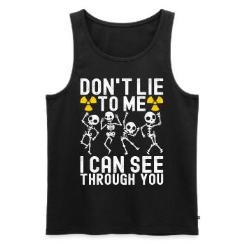 Radiology Radiologist - Men's Premium Organic Tank Top - black - Front - AI Model Male 178 light (178cm)