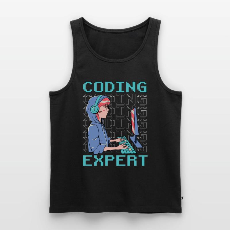 Programmeur Codeur Expert en programmation Débardeur bio Premium Homme