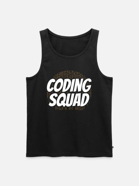 Coding Team Programmierer Programmieren Coder - Männer Premium Bio Tank Top - Schwarz
