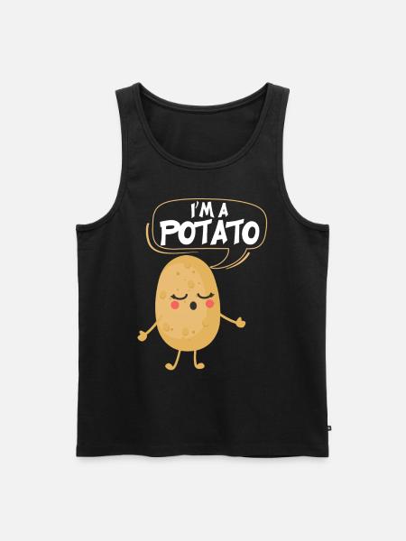Im A Potato - Männer Premium Bio Tank Top - Schwarz