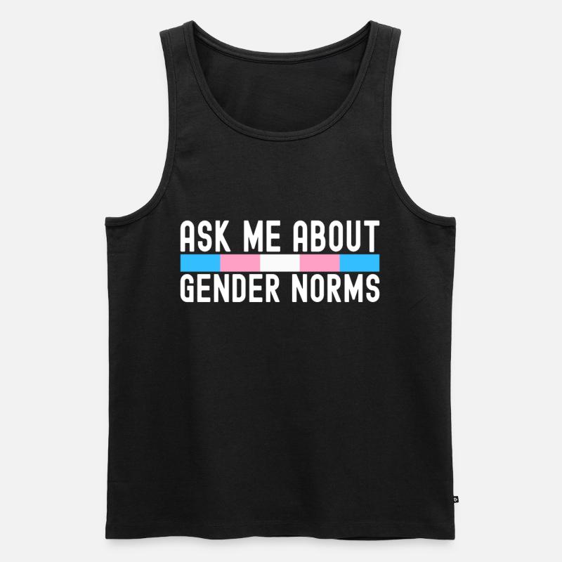 Transgender Trans LGBTQ - Männer Premium Bio Tank Top - Schwarz
