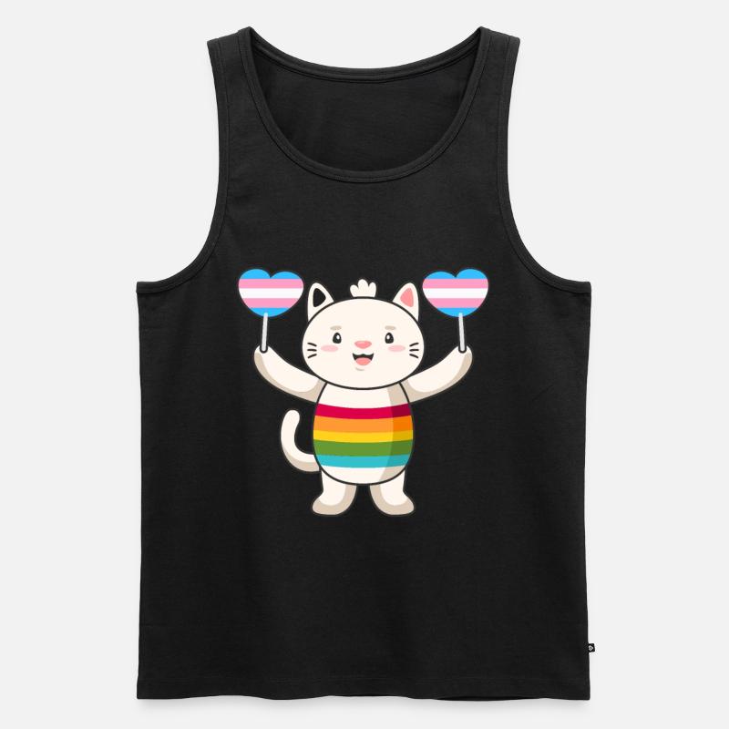 Transgender Trans LGBTQ - Männer Premium Bio Tank Top - Schwarz