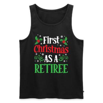 The first Christmas as a retiree family - Men's Premium Organic Tank Top - black - Front - Michal (187cm)