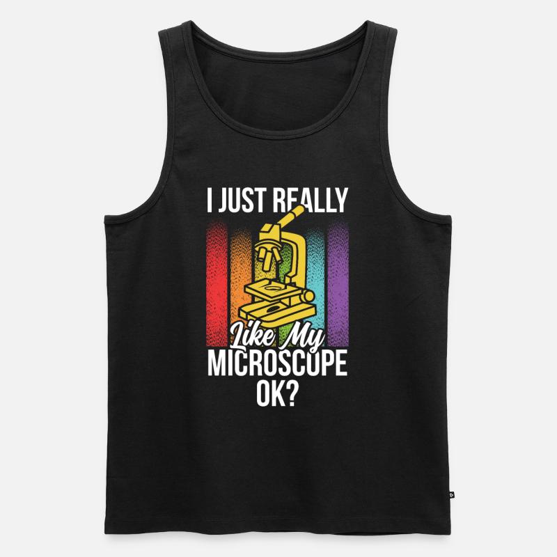 J’aime vraiment mon microscope Microscope - Débardeur bio Premium Homme - noir