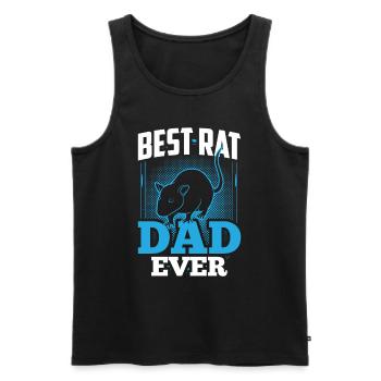 Meilleur Rat Dad Ever Rat Rat Daddy Rats - Débardeur bio Premium Homme - noir - Devant - Michal (187cm)