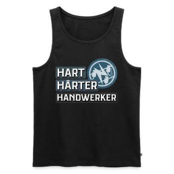 Elektriker T-Shirt - Männer Premium Bio Tank Top - Schwarz - Vorne - Michal (187cm)