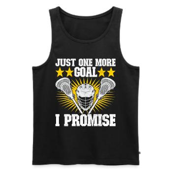 Lacrosse - Männer Premium Bio Tank Top - Schwarz - Vorne - Michal (187cm)