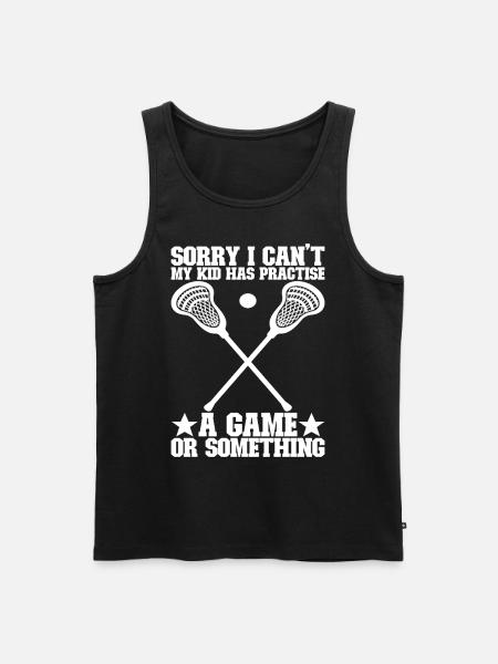 Lacrosse - Männer Premium Bio Tank Top - Schwarz