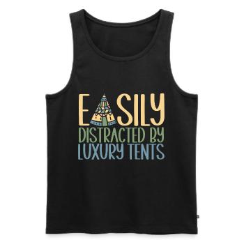 Glamping Glamper - Männer Premium Bio Tank Top - Schwarz - Vorne - AI Model Male 178 light (178cm)