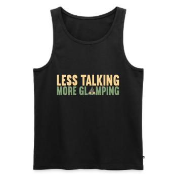 Glamping Glamper - Männer Premium Bio Tank Top - Schwarz - Vorne - AI Model Male 178 light (178cm)