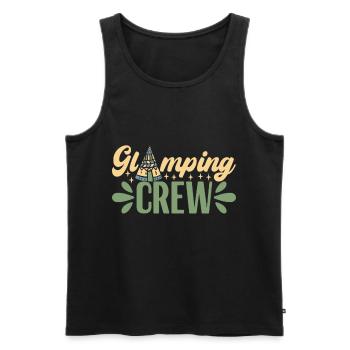 Glamping Glamper - Männer Premium Bio Tank Top - Schwarz - Vorne - AI Model Male 178 light (178cm)