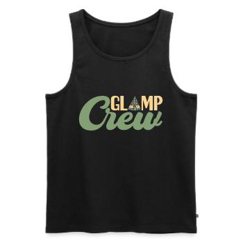 Glamping Glamper - Männer Premium Bio Tank Top - Schwarz - Vorne - AI Model Male 178 light (178cm)