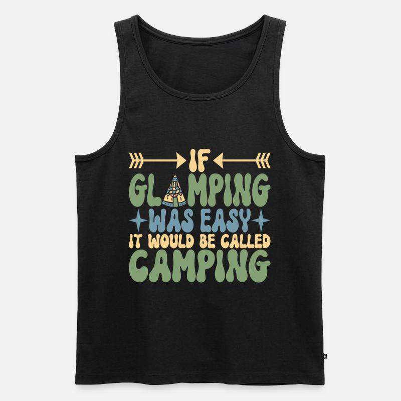 Glamping Glamper - Männer Premium Bio Tank Top - Schwarz