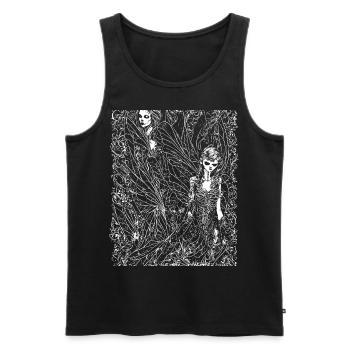 Fairycore Ästhetik Skelett Fee Goth Grunge G - Männer Premium Bio Tank Top - Schwarz - Vorne - Michal (187cm)