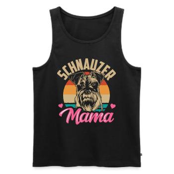 Schnauzer Mama Haustier Hund Schnauzers Sprüche - Männer Premium Bio Tank Top - Schwarz - Vorne - Michal (187cm)