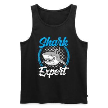Shark Expert Shark Diving Sharks Shark Shark Tooth - Débardeur bio Premium Homme - noir - Devant - Michal (187cm)