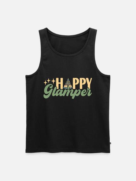 Glamping Glamper - Men's Premium Organic Tank Top - black
