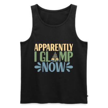 Glamping Glamper - Männer Premium Bio Tank Top - Schwarz - Vorne - AI Model Male 178 light (178cm)