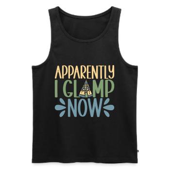 Glamping Glamper - Männer Premium Bio Tank Top - Schwarz - Vorne - AI Model Male 178 light (178cm)