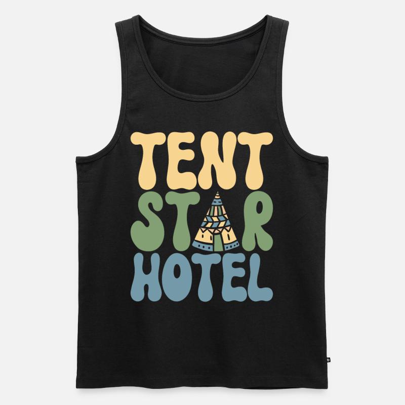 Glamping Glamper - Männer Premium Bio Tank Top - Schwarz