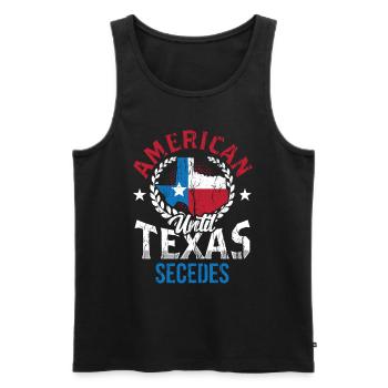 Amerikaner Bis Zur Abspaltung Von Texas Texaner - Männer Premium Bio Tank Top - Schwarz - Vorne - AI Model Male 178 light (178cm)