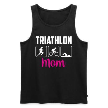 Triathlon Mama Triathlons Triathlete Triathlete - Men's Premium Organic Tank Top - black - Front - AI Model Male 178 light (178cm)