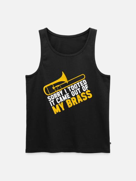 Posaune Trombone - Men's Premium Organic Tank Top - black