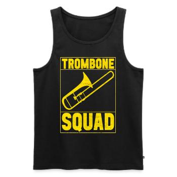Posaune Trombone - Débardeur bio Premium Homme - noir - Devant - Michal (187cm)