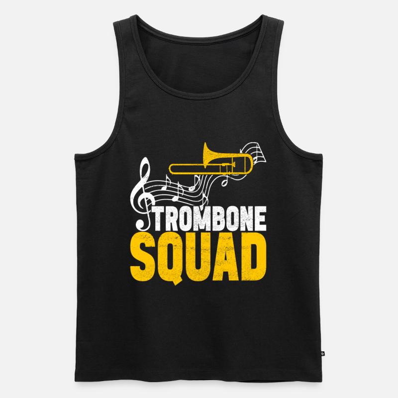 Posaune Trombone - Débardeur bio Premium Homme - noir