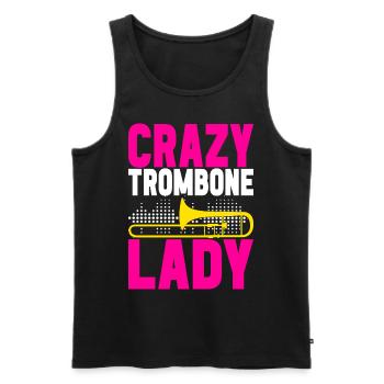 Posaune Trombone - Men's Premium Organic Tank Top - black - Front - Michal (187cm)
