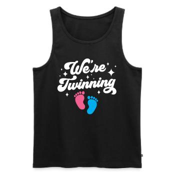 Gemini Gemini Humor Sarcastic Funny - Men's Premium Organic Tank Top - black - Front - Michal (187cm)