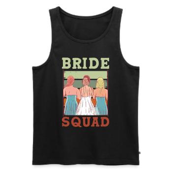 Braut Team Hochzeit Heiraten Bräute Party - Männer Premium Bio Tank Top - Schwarz - Vorne - AI Model Male 178 light (178cm)
