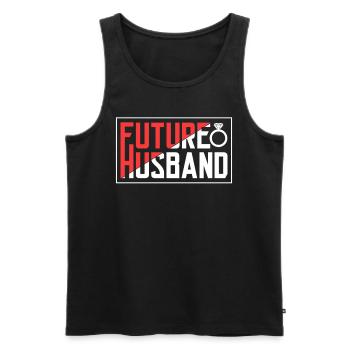 Future Husband Party Wedding Groom - Débardeur bio Premium Homme - noir - Devant - Michal (187cm)