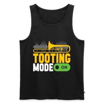 Posaune Trombone - Männer Premium Bio Tank Top - Schwarz - Vorne - Michal (187cm)