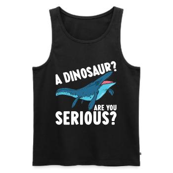 Mosasaurus Dinosaur - Men's Premium Organic Tank Top - black - Front - AI Model Male 178 light (178cm)