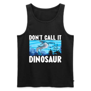 Mosasaurus Dinosaur - Men's Premium Organic Tank Top - black - Front - AI Model Male 178 light (178cm)