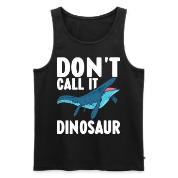 Mosasaurus Dinosaur - Men's Premium Organic Tank Top - black - Front - AI Model Male 178 light (178cm)