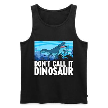 Mosasaurus Dinosaur - Men's Premium Organic Tank Top - black - Front - AI Model Male 178 light (178cm)