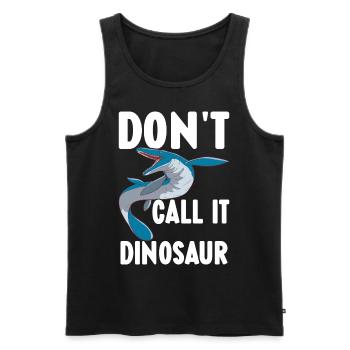 Mosasaurus Dinosaur - Men's Premium Organic Tank Top - black - Front - AI Model Male 178 light (178cm)