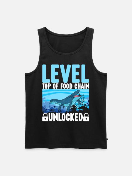 Mosasaurus Dinosaur - Men's Premium Organic Tank Top - black